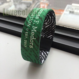Custom Dye Sublimation stretchy elastic wristband