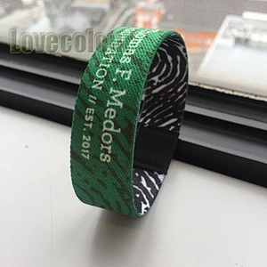 Custom Dye Sublimation stretchy elastic wristband