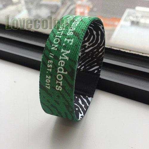 Custom Dye Sublimation stretchy elastic wristband