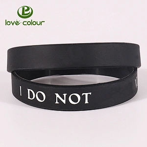 Custom made silicone bracelets for advertising promotion