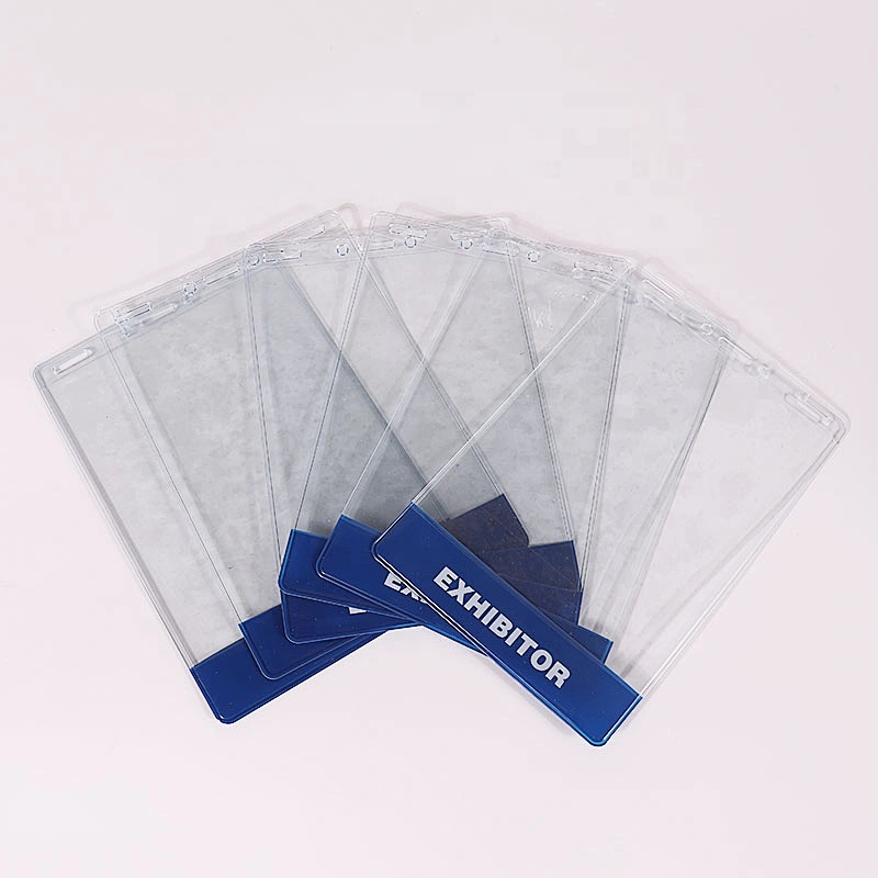 Factory Cheap Custom Waterproof Plastic Vertical Name ID Card Holders