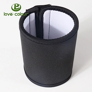 High cost effective black neoprene stubby can sleeve with white printing