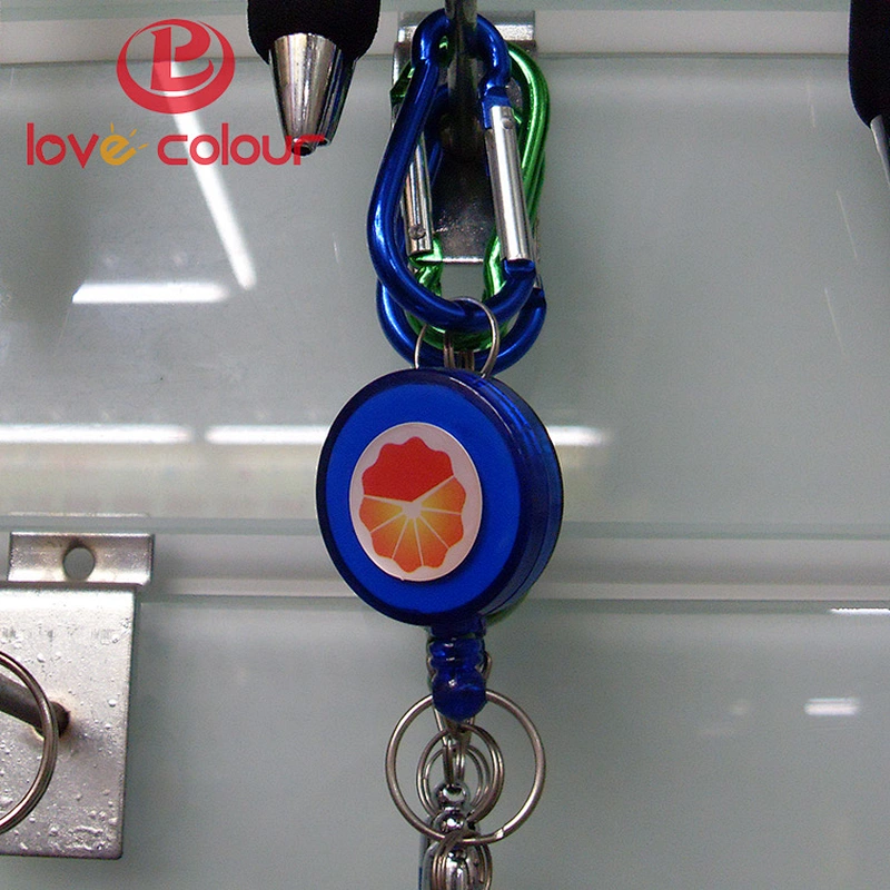 Multicolor Keychains Plastic Badge Holder Custom