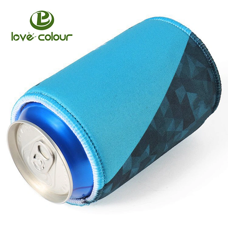 Promotional Black Color Beer Can Bag Cooler Neoprene Custom Shape Coolies Sleeve