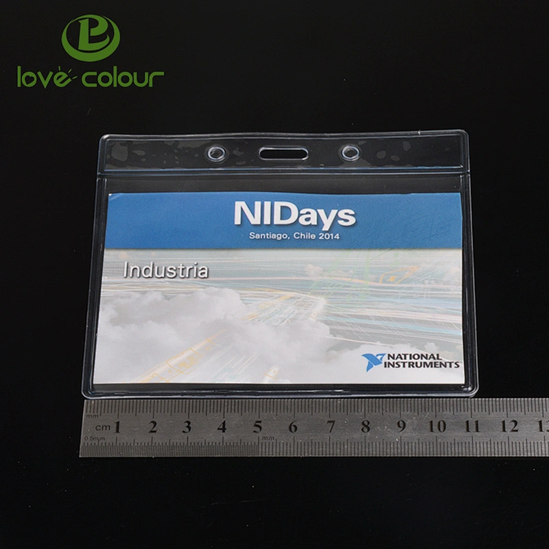 Custom Transparent PVC Card Holder for Business Meeting