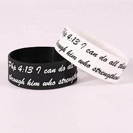 Factory promotion custom silicone wrist band printing silicon bracelet wristband