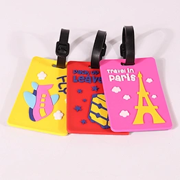 Funny travel luggage tags with custom logo