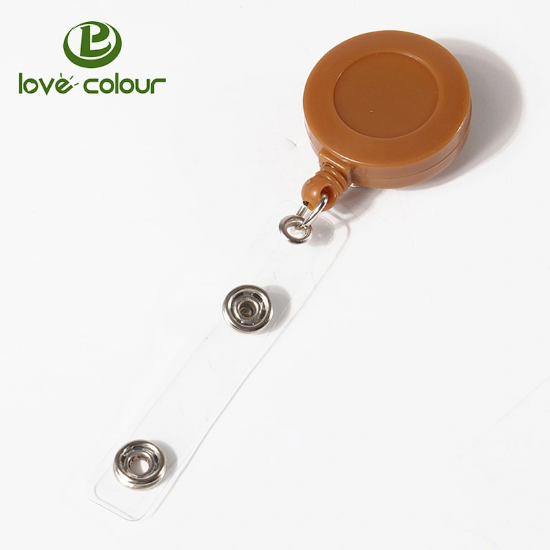 Factory Custom Plastic Retractable Badge Reel Holders for ID Card holder