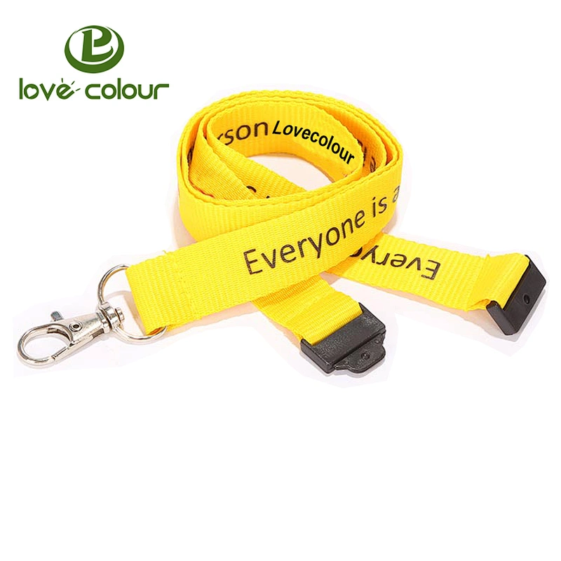 Meeting Polyester lanyard custom with screen printing logo