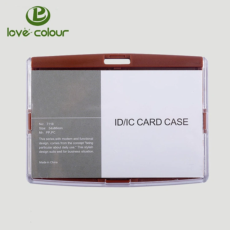 Custom wholesale horizontal and vertical plastic name card holder