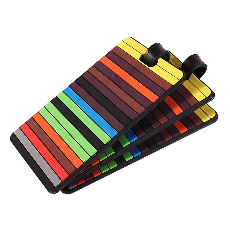 Custom soft PVC material luggage tags for travel suitcase Handbag