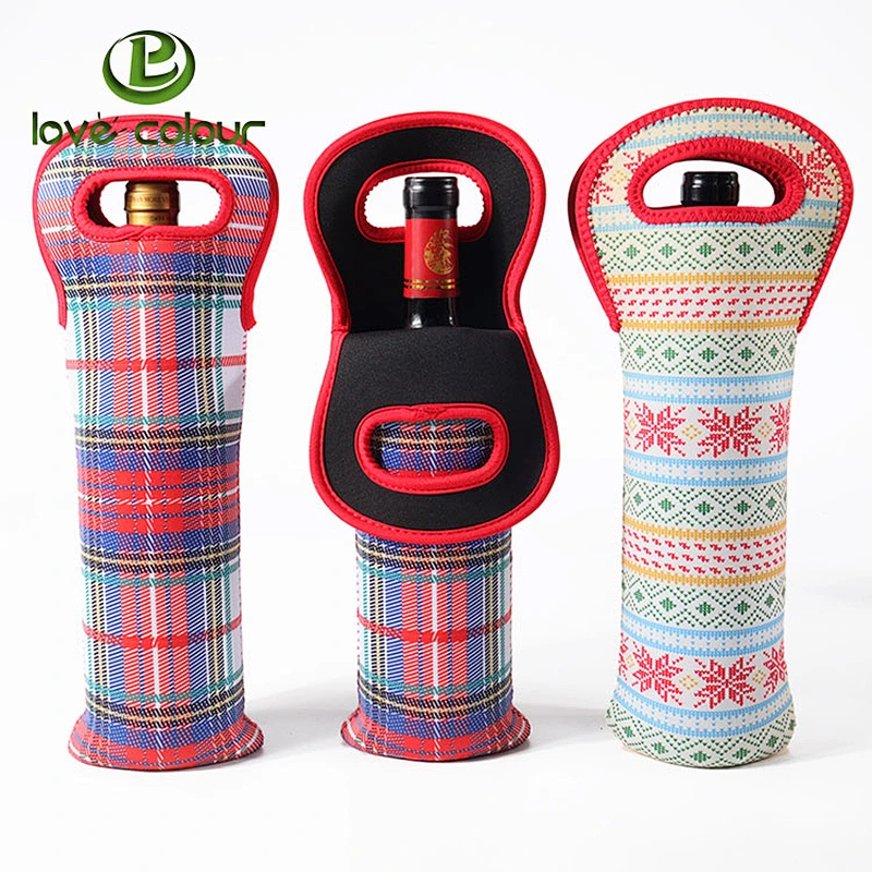 High Quality Neoprene Made Thermal Tote Cooler bags for Bottles
