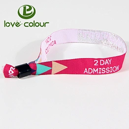 Custom wedding bride fabric wristbands with pretty printing