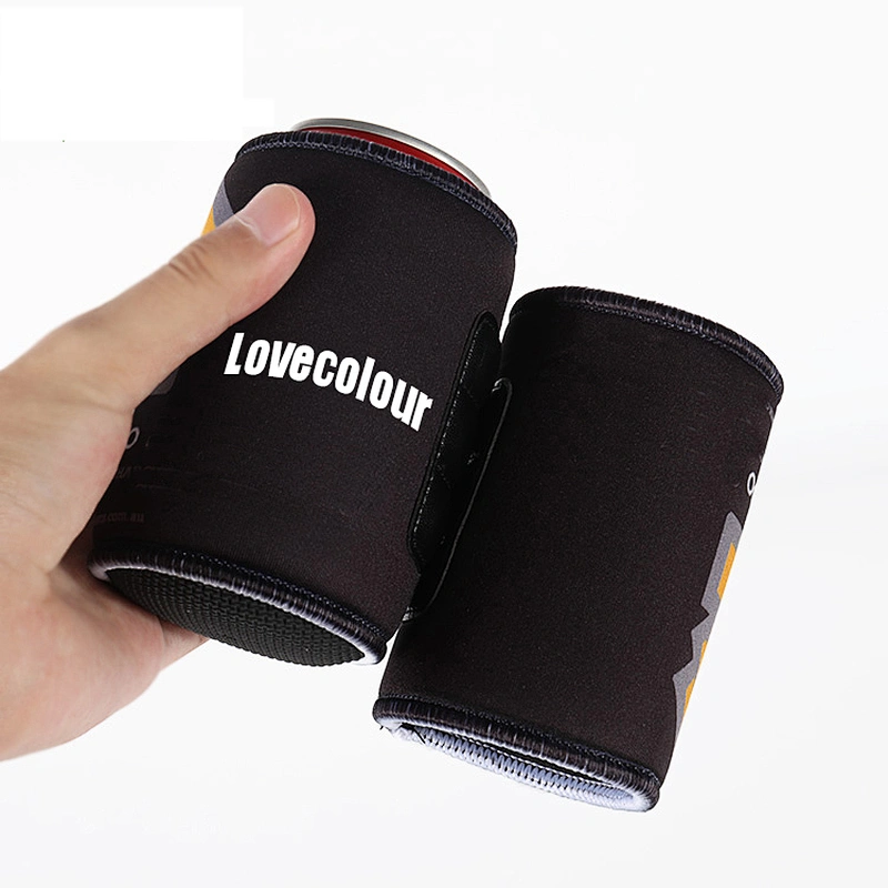 Custom Neoprene Printed Can Cooler Sleeve Holder With Strong Magnets