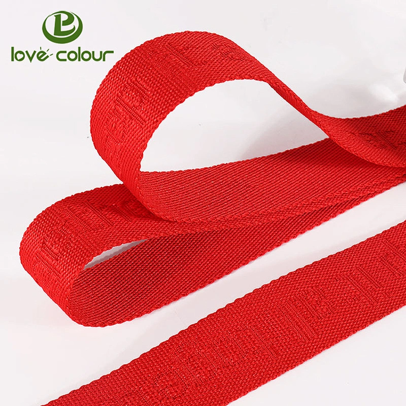 Factory custom 25 mm nylon webbing for bag strap