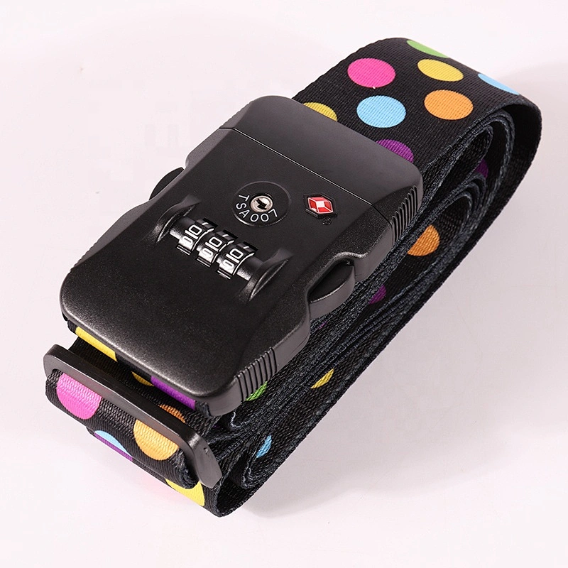 Custom Polyester personalized logo printing luggage strap