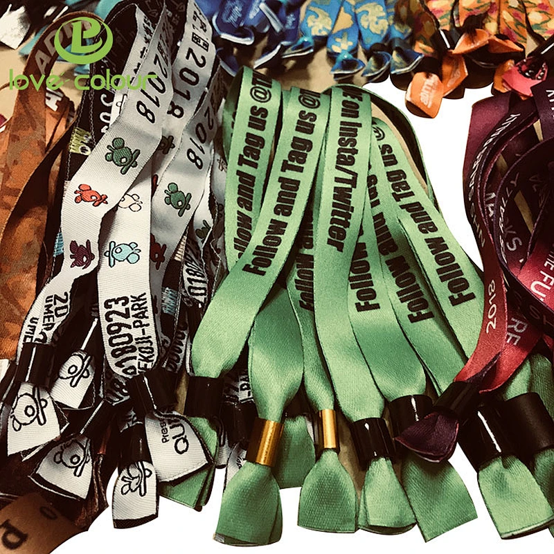 Custom Polyester sublimation Printing Cloth Wristbands and Heat Transfer Bracelet