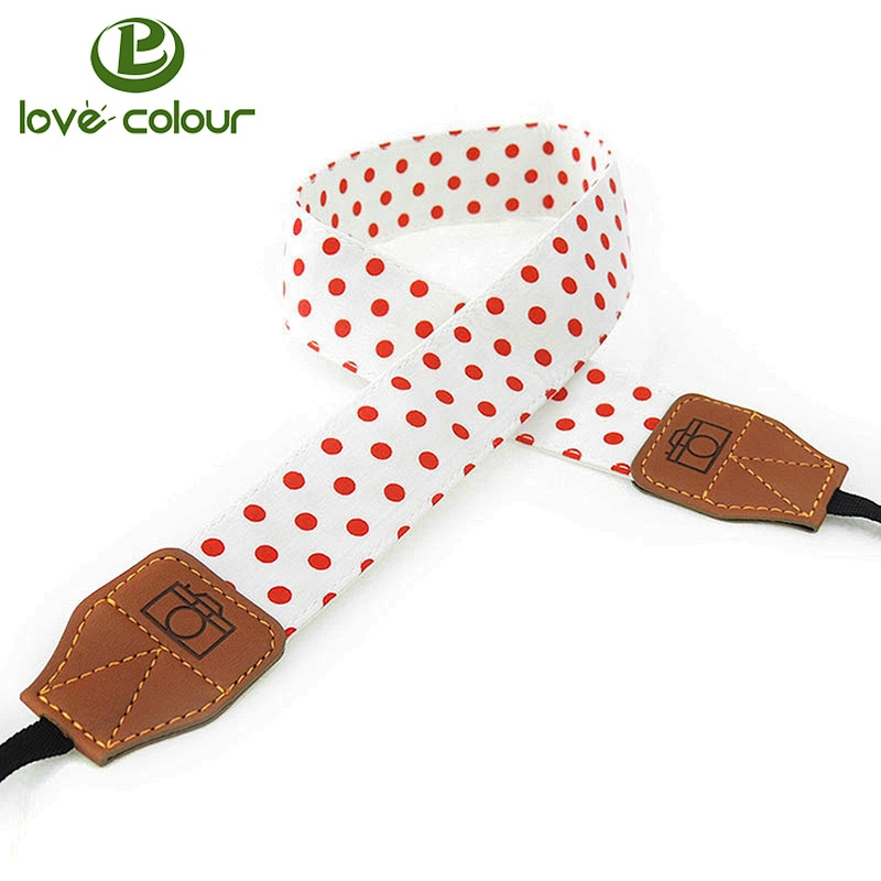 High quality custom polyester national style cute cartoon camera shoulder strap