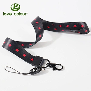 Custom Fashion Mobile Phone Security Polyester Printing Lanyard Strap