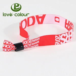 Festival Cloth Event Polyester Fabric Concert One Direction Adjustable Wristbands