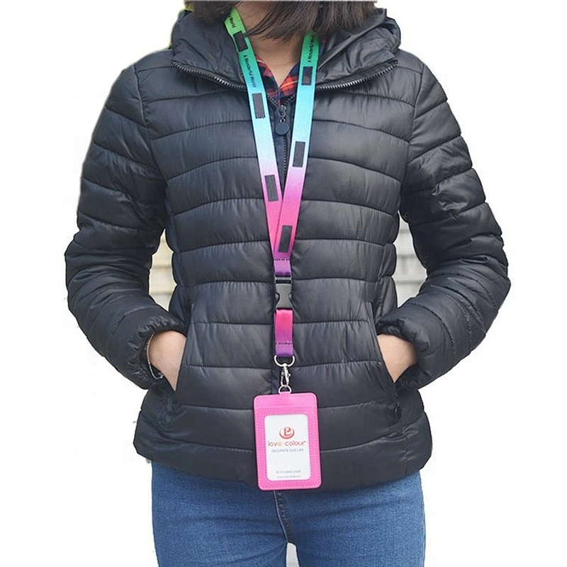 Factory Sublimation Plain Neck Polyester Custom Printing Logo Lanyard Strap