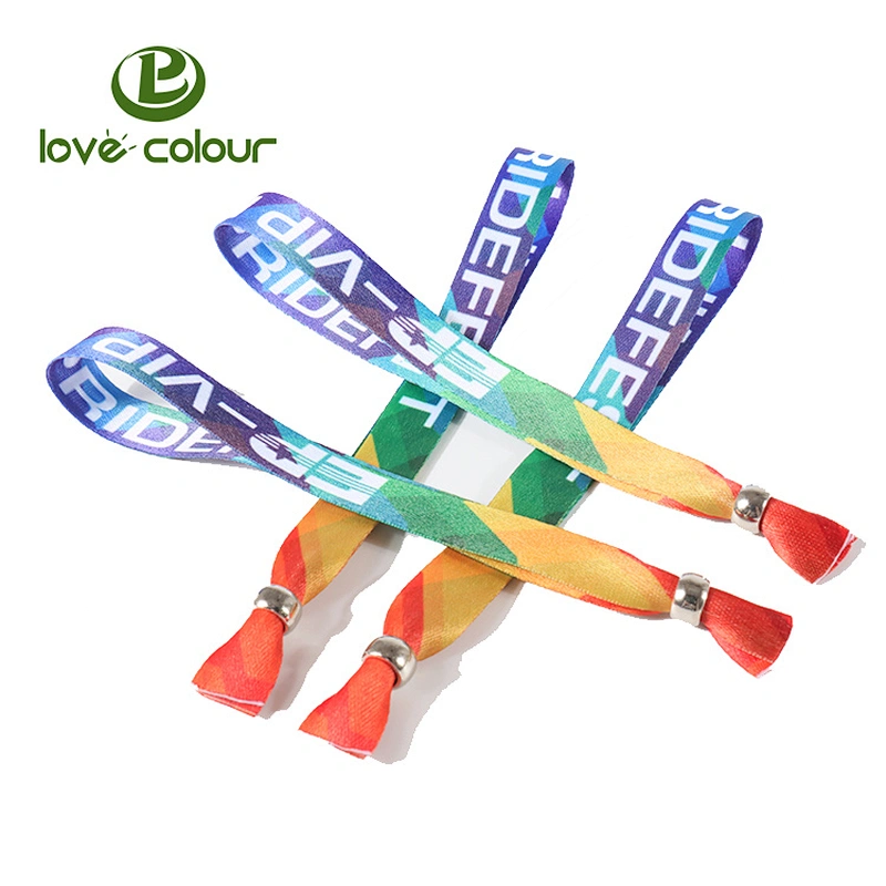 Eco friendly manufacturers supply polyester sublimation friendship bracelet