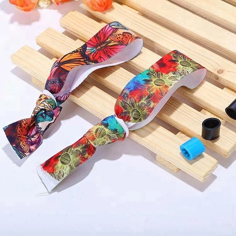 Custom polyester girl elastic hair tie