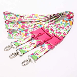 Popular custom polyester lanyards strap with your own logo for party