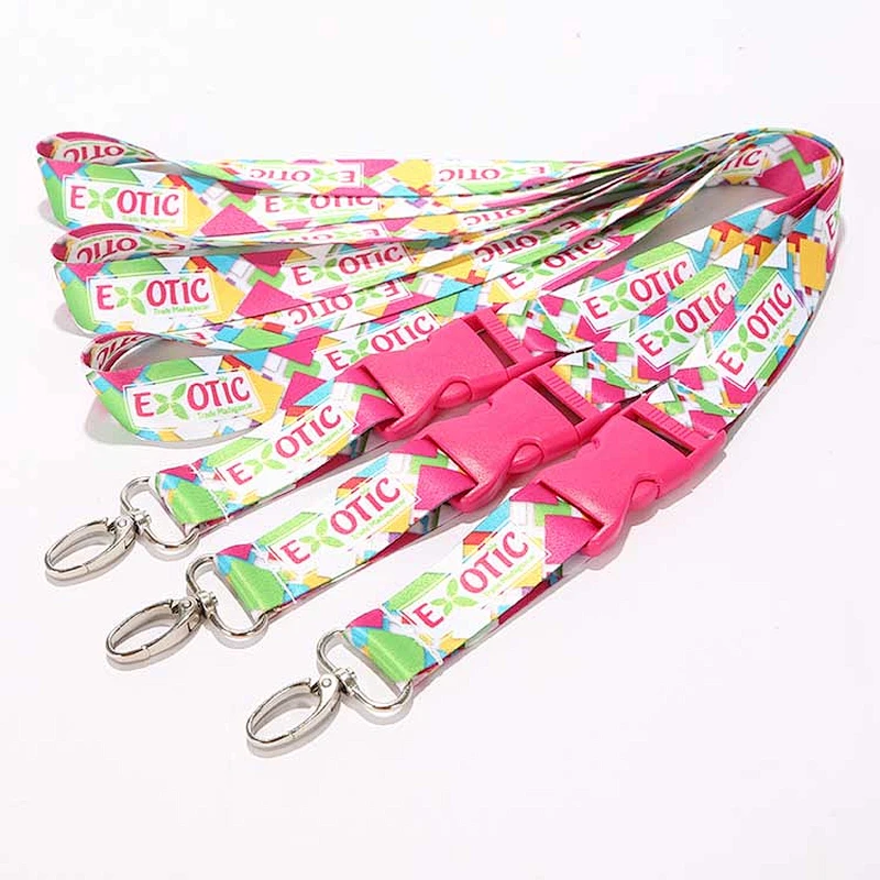 Popular custom polyester lanyards strap with your own logo for party