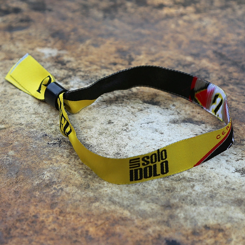 Polyester custom fabric personalized smart wristband for event promotion