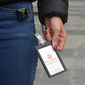 Retractable id badge holder bage reel for promotional gift