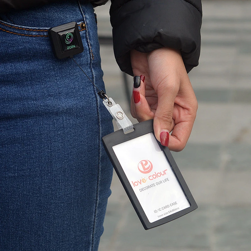 Retractable id badge holder bage reel for promotional gift