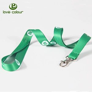 Custom polyester printing card holder ribbon lanyard strap