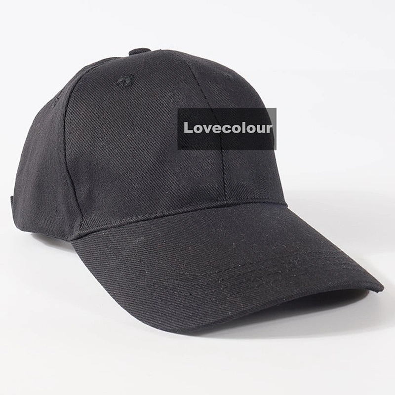 Custom cotton summer sun hat plain black baseball caps hat for team activities
