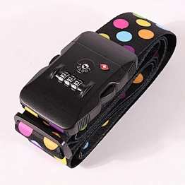 Promotional Combination Lock Custom Adjustable Travel Luggage Belt