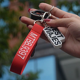 Guangzhou Factory high quality custom short wrist lanyard keychain