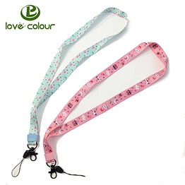 Custom logo Printed phone holder sublimation polyester promotion lanyard
