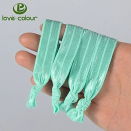 Custom hair accessories elastic polyester knot hair bands
