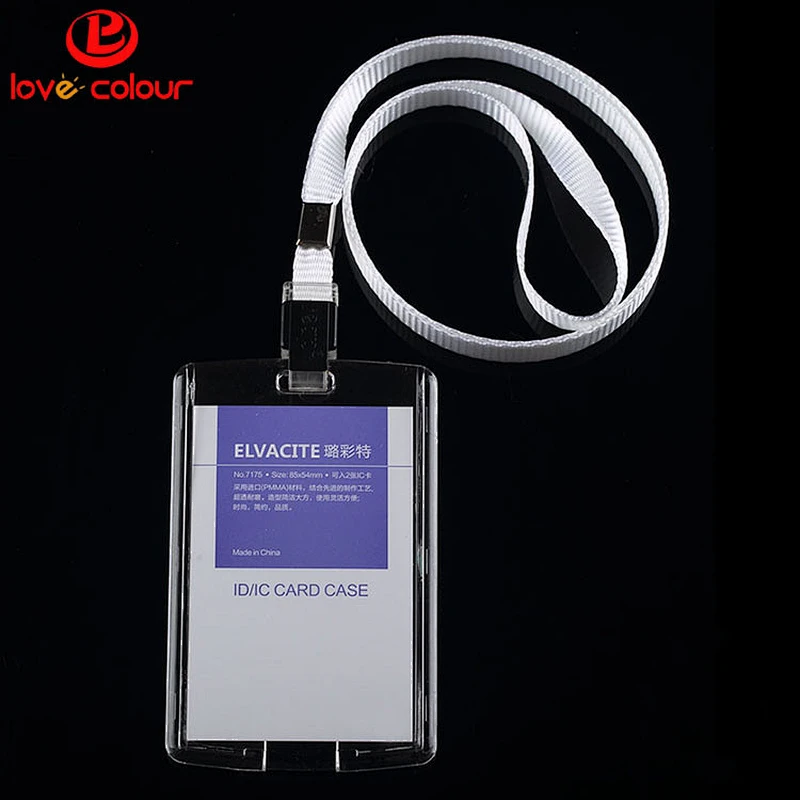 Vertical ID Heavy Duty Plastic Card Holder For Wholesale