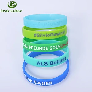 Free sample custom silicone wristbands wholesale Unisex cool rubber bracelets