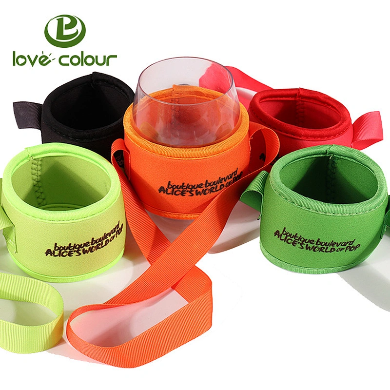 Good selling cheap neoprene can cooler with handle
