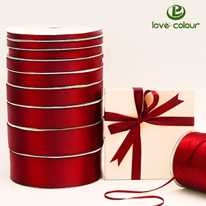 Custom Logo Single/Double Face Printed Satin Ribbon Tape