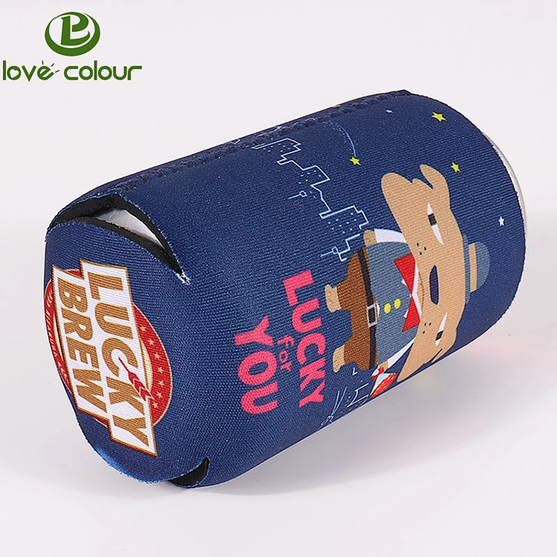 Best selling promotional wedding custom thermal cute printed neoprene stubby can holder
