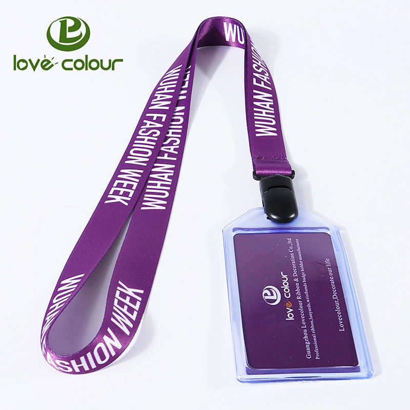 Hot Design Polyester Heavy Duty ID Card Holder Imprinted Lanyards
