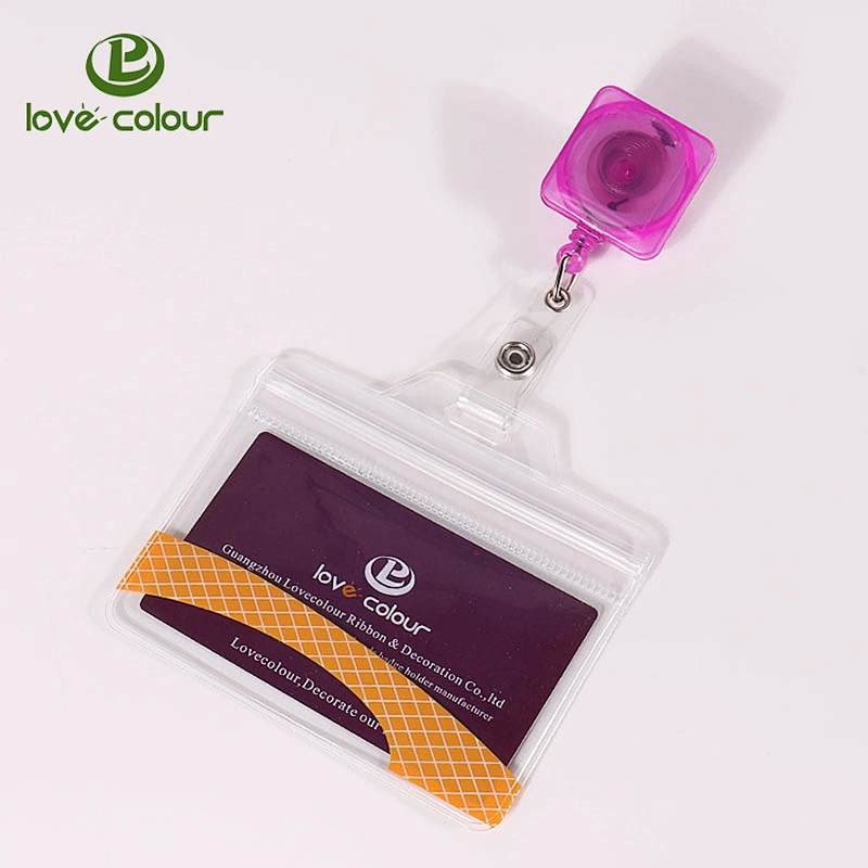 Custom pvc ID badge holders for trade shows and other events