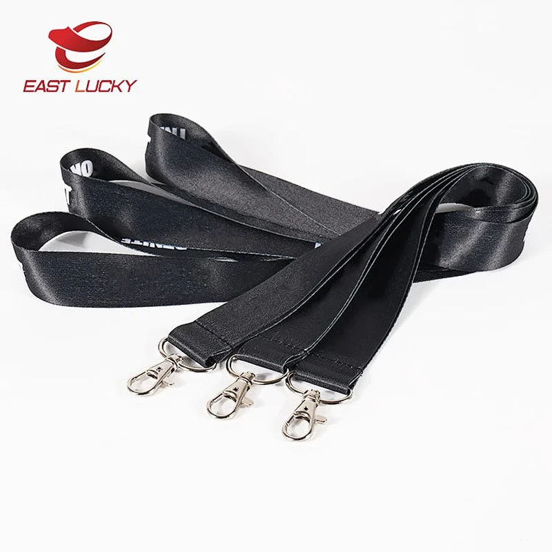 Promotion Plain Personalized Polyester Sublimation Printing Lanyards With Logo Custom Pattern
