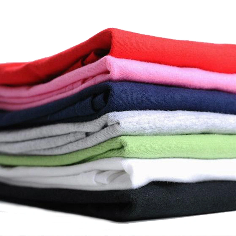 Factory wholesale t-shirt Custom white 100% cotton tshirt Printing bulk Plain black men T shirt