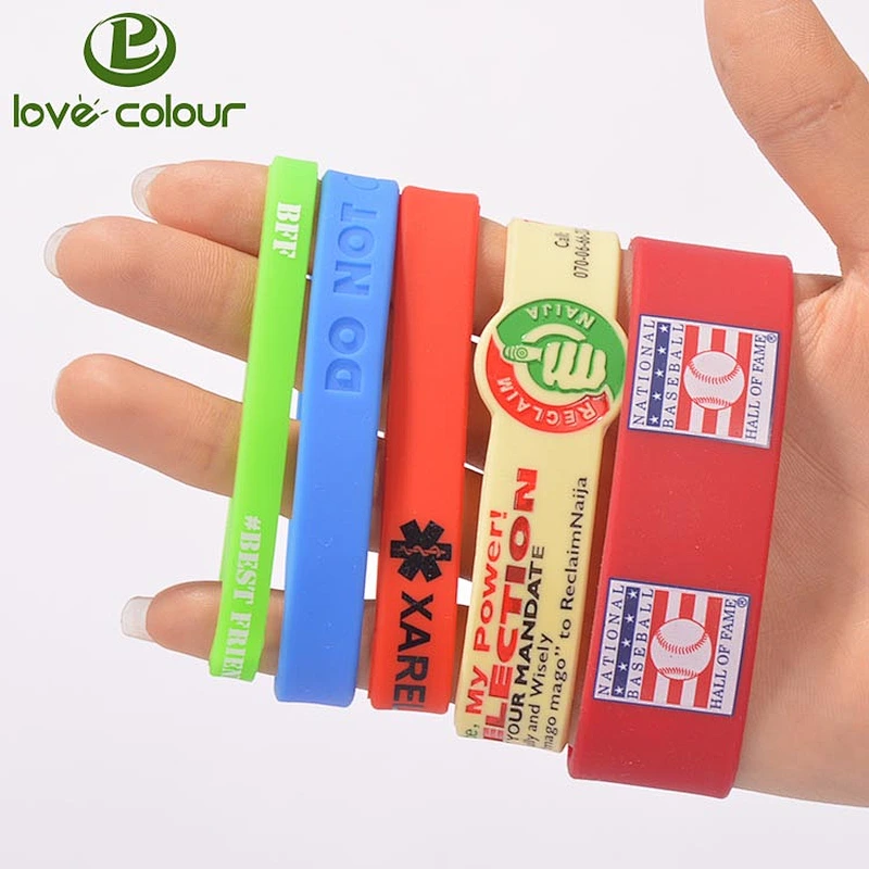 Custom Printing Silicone Bracelet For Promotional