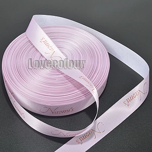 Custom polyester satin webbing ribbon decorative fabric strap