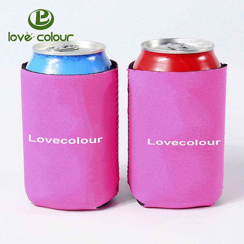 Custom color neoprene printing wedding can cooler